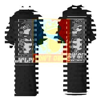 Don't Obey Frog Retro Protest Poster T-Shirt | Seseable CA