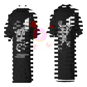 Donut Dunking Basketball Food Sports T-Shirt | Mazezy