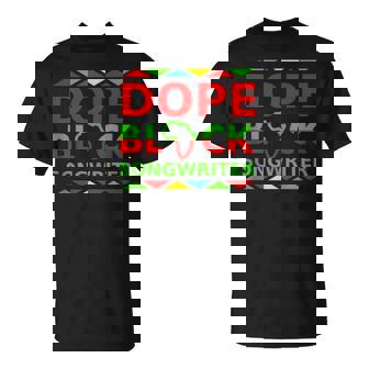 Dope Songwriter Proud Black Songwriting Career Pride Tank Top T-Shirt | Mazezy