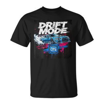 Drift Mode On Drifting Cars Auto Racing Mechanic T-Shirt | Seseable UK