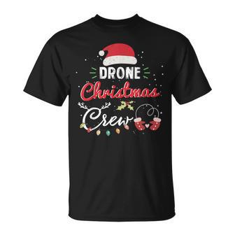 Drone Christmas Crew Fun Remote Pilot Matching T-Shirt | Mazezy