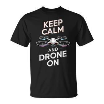 Drone On Drone Pilot Drone Operator RC Quadcopter Fly Drone T-Shirt | Mazezy