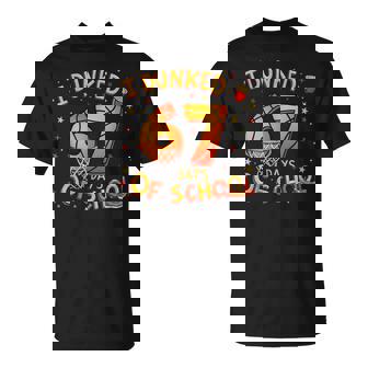 I Dunked 67 Days Of School Basketball Boys Kids T-Shirt | Mazezy