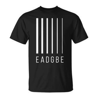 Eadgbe 6弦ギタープレーヤー&ギタリスト クールなミュージシャン 長袖tシャツ Tシャツ - Kawaiitshirt