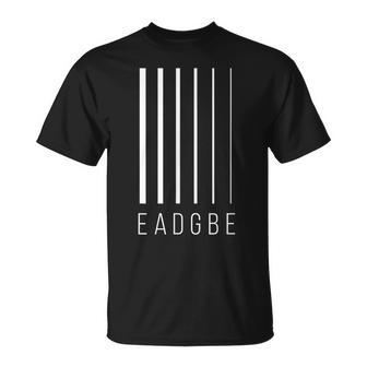 Eadgbe Guitare 6 Cordes Et Guitariste T-Shirt - Cadeauxyz