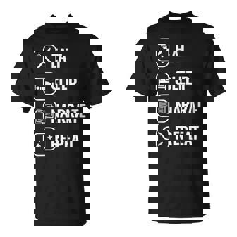 Eat Sleep Narrate Repeat Classical Education Homeschool T-Shirt - Monsterry