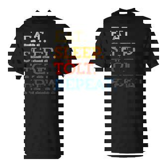 Eat Sleep TöLt Repeat Icelandic Pony Horse Retro Women Girls Tank Top T-Shirt | Mazezy