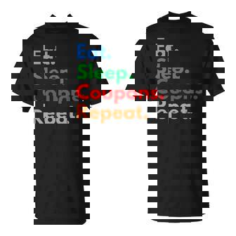 Eatleep クーポンリピート クーポンコレクター&クーポン愛好家 長袖tシャツ Tシャツ - Kawaiitshirt