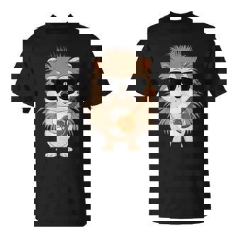 Echidna Wearing Sunglasses Playing Sitar Sitarist Tank Top T-Shirt | Mazezy