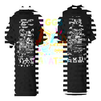 Eggscavator Excavator Easter Day Bunny T-Shirt | Mazezy
