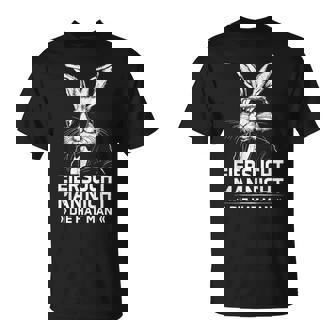 Eierucht Man Nicht Die Hat Man Osterhase Osternpruch T-Shirt - Seseable