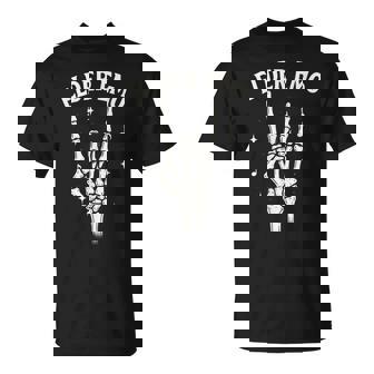 Elder Emo Skeleton Musician Rock Hand Music Stars T-Shirt | Mazezy