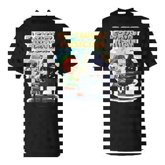 Elf Taught Musician Christmas Pianist Piano Player Fun T-Shirt | Mazezy