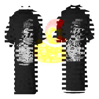 Emo Punk Rock Yellow Rubber Duck Humor Retro Graphic T-Shirt | Mazezy