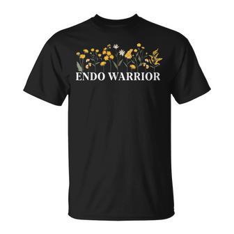 Endo Warrior Flowers Endometriosis Awareness Month T-Shirt - Thegiftio UK