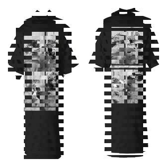 Entzückenden Lustige Igelonnenbrille Tierfoto Waldtier T-Shirt - Seseable