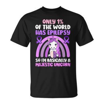 Epilepsy Awareness Month Epilepsy Warrior Unicorn T-Shirt | Mazezy
