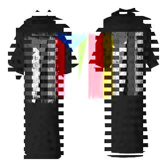 Equatorial Guinea Germany Half Flag Egyptian German Heritage T-Shirt | Mazezy