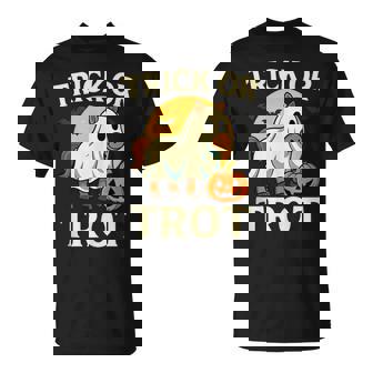 Equestrian Trick Or Trot Halloween Horse Riding Tank Top T-Shirt | Mazezy