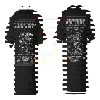 ER Christmas Nurse Rockin Around The Emergency Room Skeleton Tank Top T-Shirt | Mazezy