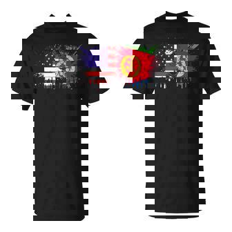 Eritrea & USA Together Half American Half Eritrean Tank Top T-Shirt | Mazezy