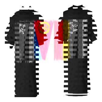 Eritrea Germany Half Flag Eritrean German Heritage T-Shirt | Mazezy