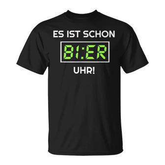 Es Istchon Bier Uhr Bier Alkoholaufen Geschenk Männer T-Shirt - Geschenkecke
