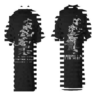 Esqueleto De Dinosaurio Divertido Café Camiseta unisex - Regaloses