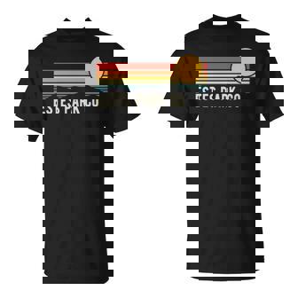 Estes Park Colorado Retro Sunset Style T-Shirt | Mazezy