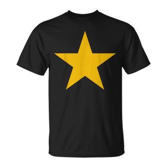Estrella Amarillo Mostaza Camisa Estrella Amarillo Mostaza Camiseta unisex - Regaloses