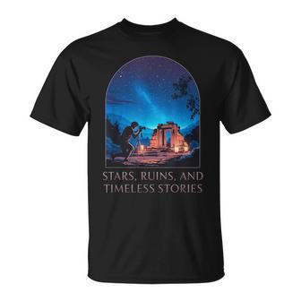 Estrellas Ruinas Historia Fotografía Del Cosmos Camiseta unisex - Regaloses
