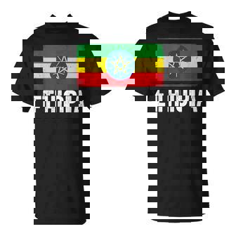 Ethiopian Flag Ethiopia T-Shirt | Mazezy