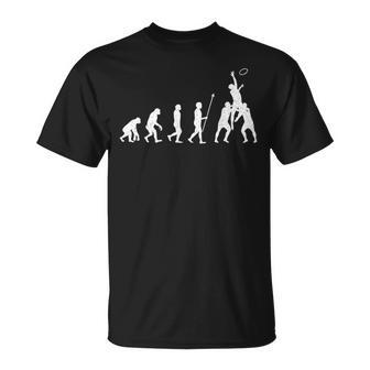 Evolución Jugador De Rugby Deporte Fútbol Aficionados Del Rugby Entrenador De Camiseta unisex - Regaloses