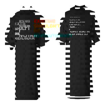 Existing Shouldn't Be Revolutionary Retro Vintage T-Shirt | Mazezy