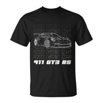 Exklusive 911 Gt3 Rsilhouette Meme Coin Motorsporte T-Shirt - Geschenkecke