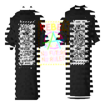 Explosive Punk Rock Graffiti Urban Aesthetic T-Shirt | Mazezy