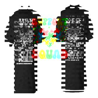 Family Autism Support Autism Awareness Squad Sped Teacher T-Shirt | Seseable CA