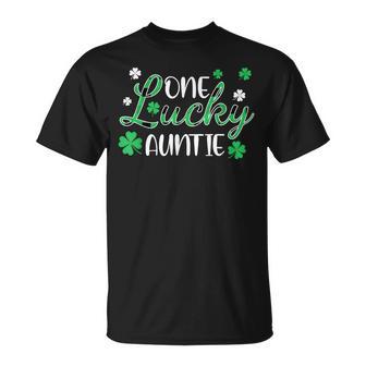 Family Matching One Lucky Auntie St Patrick's Day T-Shirt - Thegiftio UK