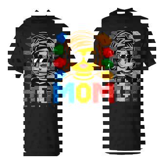 Family Mom Master Builder Building Bricks Blocks T-Shirt - Monsterry