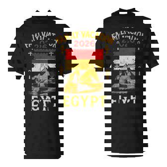 Family Vacation 2026 Egypt Pyramids Sphinx Culture T-Shirt | Mazezy