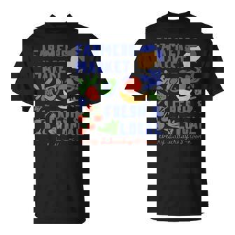 Farmers Market Fruit Aesthetic Foodie Tomato Girl Summer T-Shirt - Monsterry