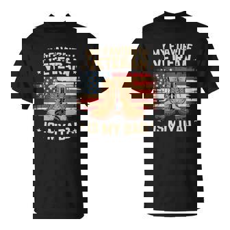 Father Veterans Day My Favorite Veteran Is My Dad Proud Kids T-Shirt | Mazezy