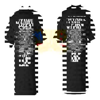 My Favorite Veteran Is My Dad Father Veterans Day Thank You T-Shirt - Monsterry