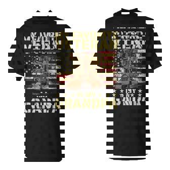 My Favorite Veteran Is My Grandpa Grandfather Veterans Day T-Shirt - Monsterry