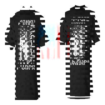 My Favorite Veteran Is My Grandpa Papa Thank You Veterans T-Shirt | Mazezy