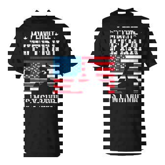 My Favorite Veteran Is My Grandpa Veterans Day Thank You T-Shirt - Monsterry