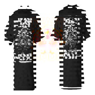 Feast Mode Turkey Vintage Football Thanksgiving Boys T-Shirt - Monsterry