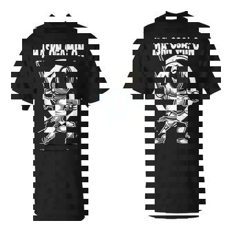 Fencer Sport Mask On Game On Combat Fencing T-Shirt | Mazezy