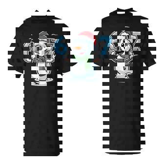 Festive Snowman Christmas Winter Cheer 67 Number T-Shirt | Mazezy