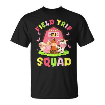Field Trip Squad Cute Farm Animals Barn Fun Day T-Shirt | Seseable UK